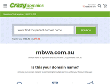 Tablet Screenshot of mbwa.com.au